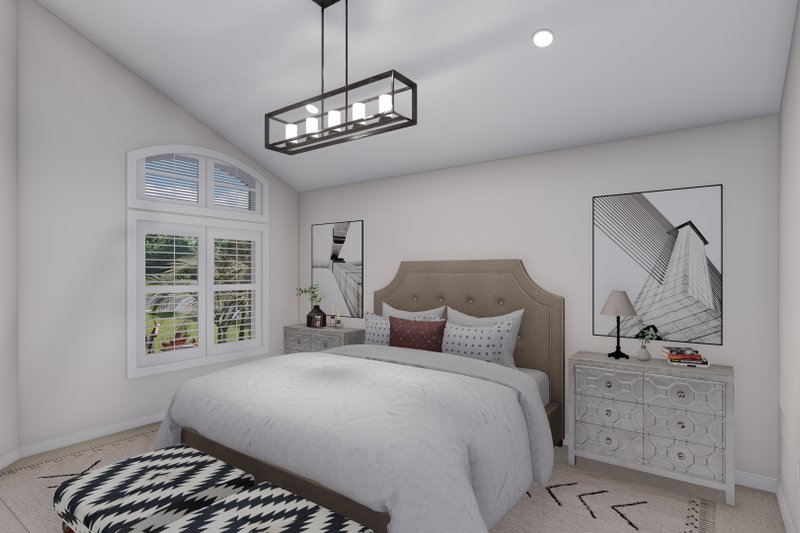 House Design - Interior - Master Bedroom for Craftsman House Plan #1060-261 - 2 bed, 2 bath
