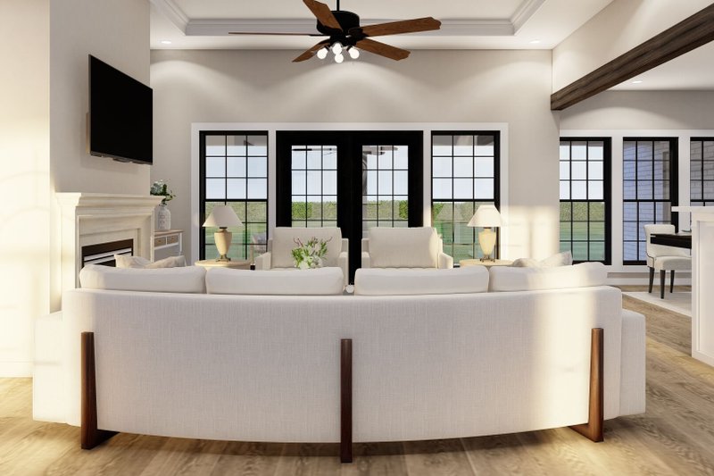 Home Plan - Interior - Family Room 1 for European House Plan #17-1180 - 4 bed, 2.5 bath