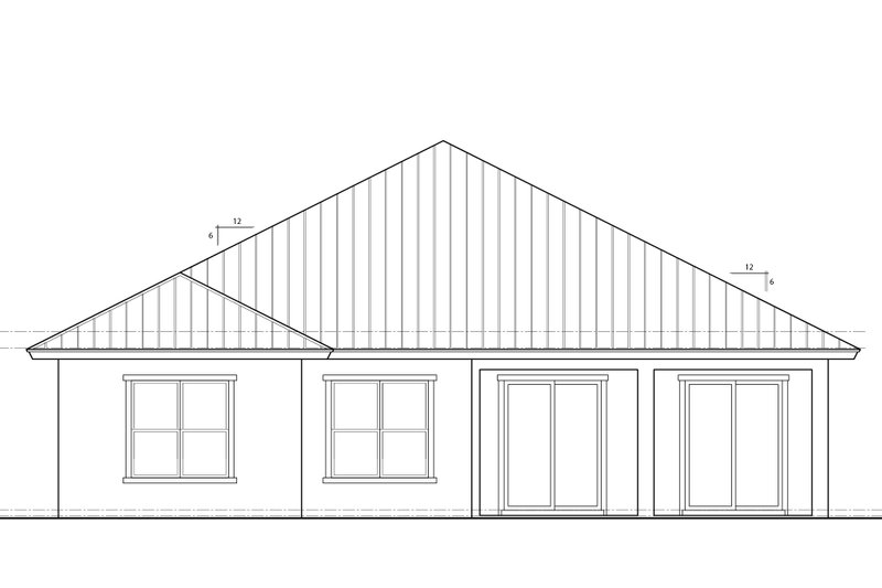 Dream House Plan - Exterior - Rear Elevation for Farmhouse House Plan #938-133 - 4 bed, 2 bath