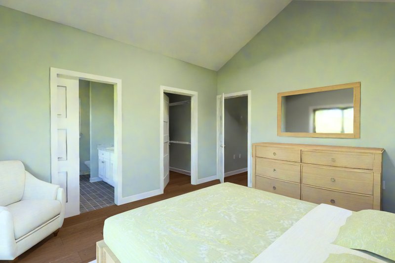 Dream House Plan - Interior - Master Bedroom 1 for Cottage House Plan #513-2441 - 2 bed, 2 bath