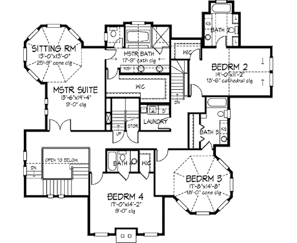 Victorian Style House Plan 5 Beds 5.5 Baths 4898 Sq/Ft