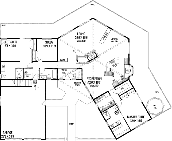 Traditional Floor Plan - Main Floor Plan #60-481