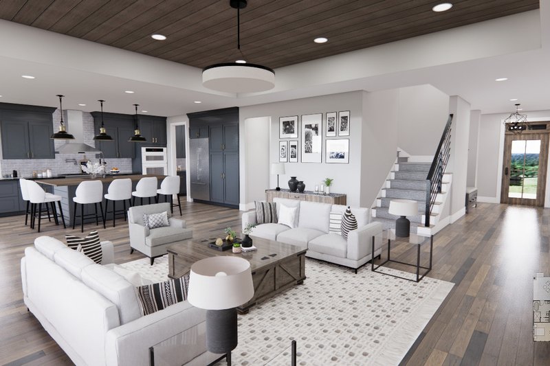 Home Plan - Interior - Family Room 2 for Farmhouse House Plan #51-1239 - 4 bed, 3.5 bath