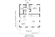 Contemporary Style House Plan - 1 Beds 2 Baths 1000 Sq/Ft Plan #932-944 