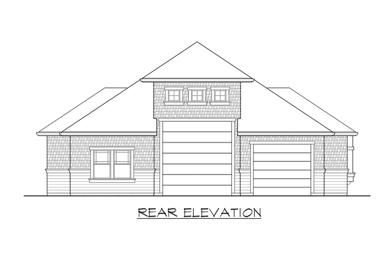 Dream House Plan - Exterior - Other Elevation 2 for Craftsman House Plan #132-193, 0 bath