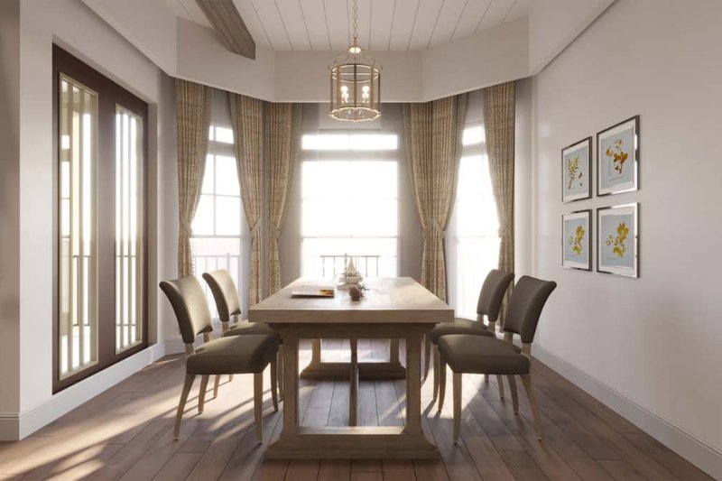 House Blueprint - Interior - Dining Room for Traditional House Plan #54-448 - 3 bed, 3 bath