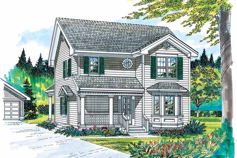 Dream House Plan - Exterior - Front Elevation 3 for Victorian House Plan #47-903 - 3 bed, 2.5 bath