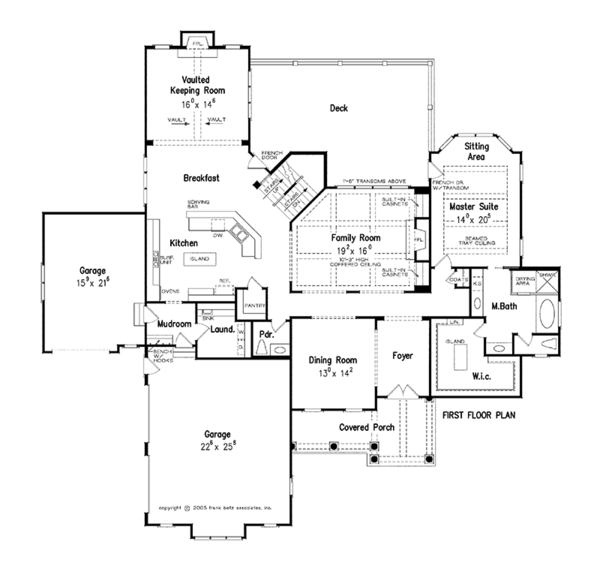 Architectural House Design - Traditional Floor Plan - Main Floor Plan #927-346