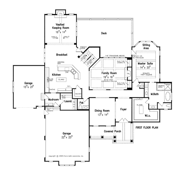 House Blueprint - Traditional Floor Plan - Main Floor Plan #927-346