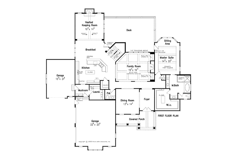 Home Plan - Floor Plan - Main Floor for Traditional House Plan #927-346 - 4 bed, 4.5 bath