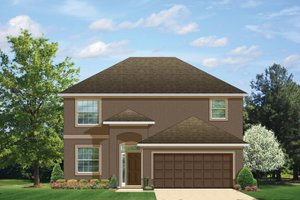 Colonial Exterior - Front Elevation Plan #1058-23