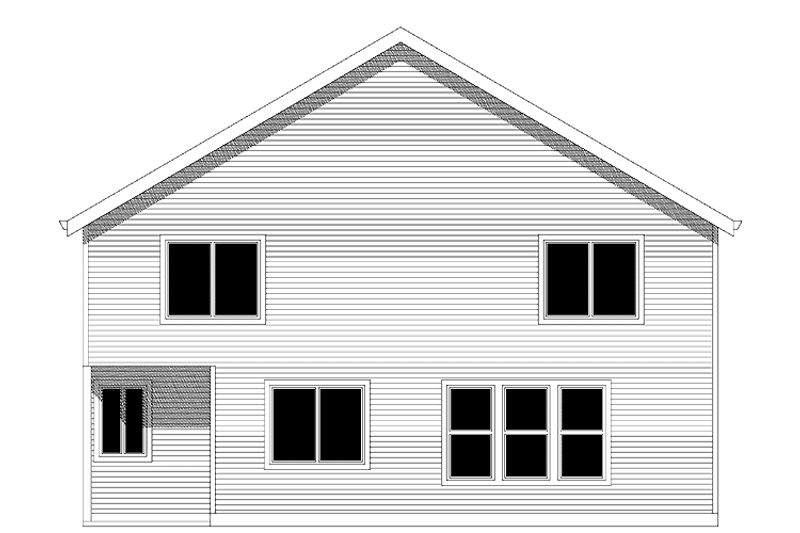Dream House Plan - Exterior - Rear Elevation 1 for Traditional House Plan #943-12 - 5 bed, 2.5 bath