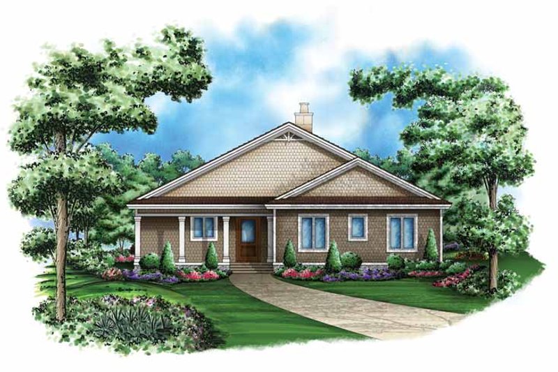 Dream House Plan - Craftsman Exterior - Front Elevation Plan #1017-114