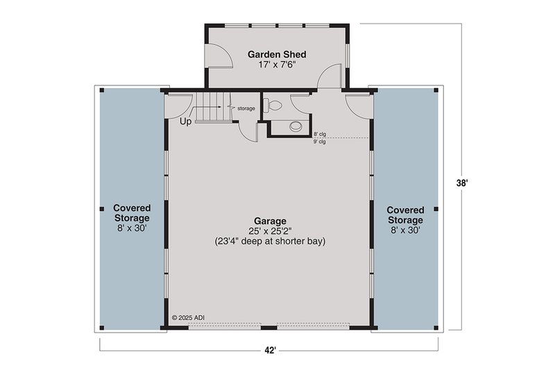 Home Plan - Floor Plan - Main Floor for Craftsman House Plan #124-1386, 0 bath