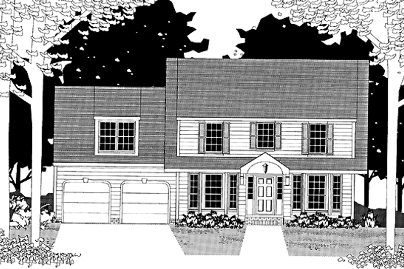 Dream House Plan - Colonial Exterior - Front Elevation Plan #1053-34