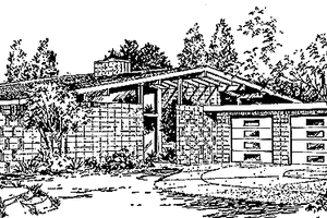House Plan Design - Exterior - Front Elevation for Prairie House Plan #320-1313 - 3 bed, 2.5 bath