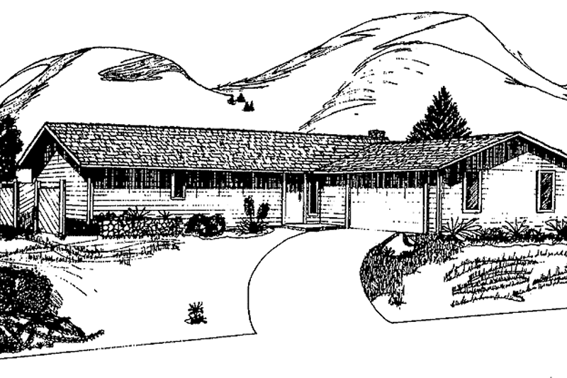 House Plan Design - Ranch Exterior - Front Elevation Plan #60-775