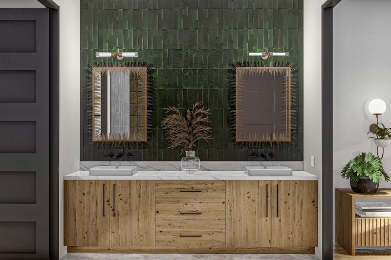 Architectural House Design - Interior - Master Bathroom for Modern House Plan #455-570 - 2 bed, 2 bath