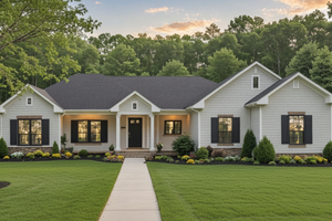 House Blueprint - Country Exterior - Front Elevation Plan #21-567