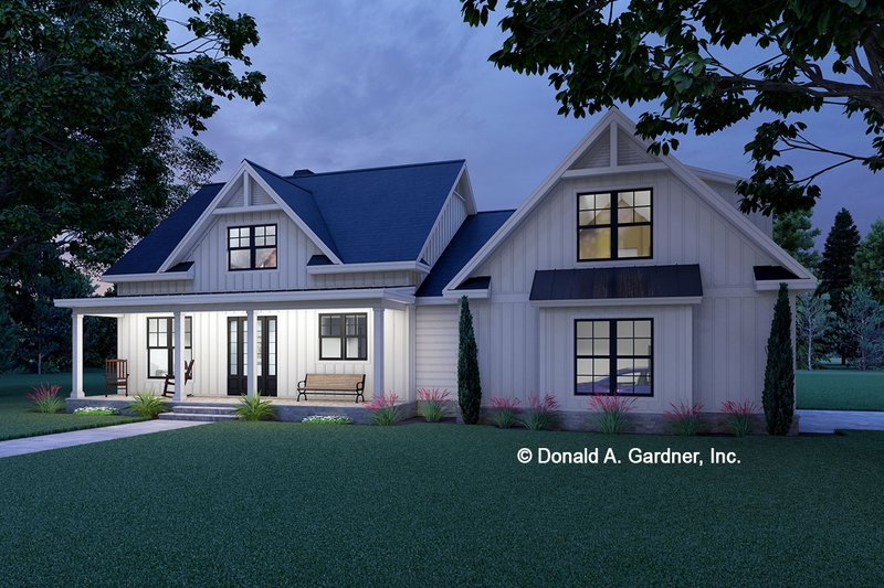 Home Plan - Exterior - Front Elevation 3 for Farmhouse House Plan #929-1169 - 3 bed, 2 bath