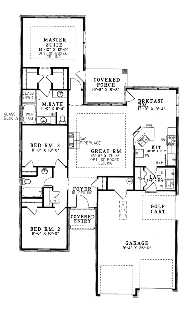 Home Plan - Country Floor Plan - Main Floor Plan #17-2651