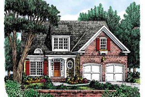 Country Exterior - Front Elevation Plan #927-730