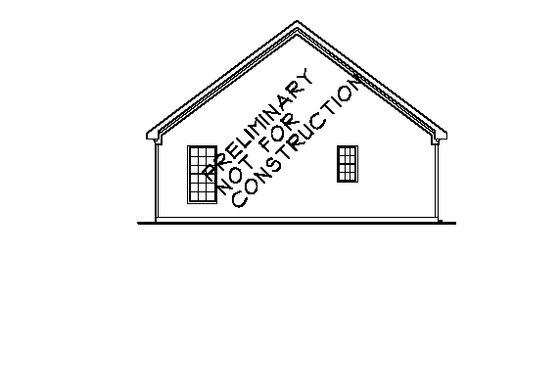 Exterior - Rear Elevation for Bungalow House Plan #927-290 - 2 bed, 2 bath