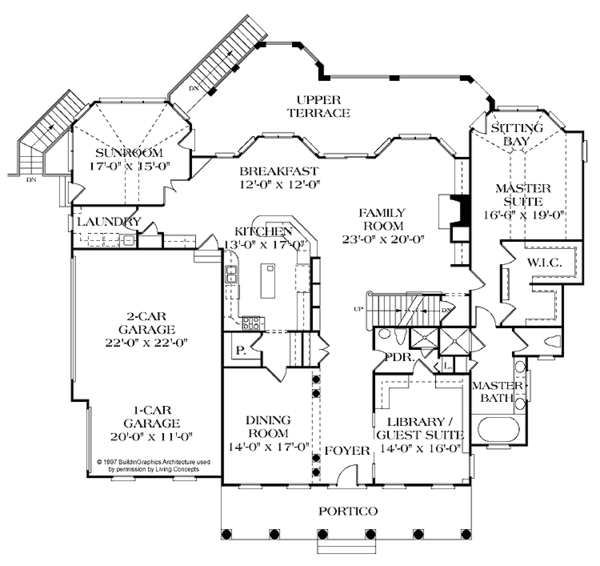 Dream House Plan - Classical Floor Plan - Main Floor Plan #453-325