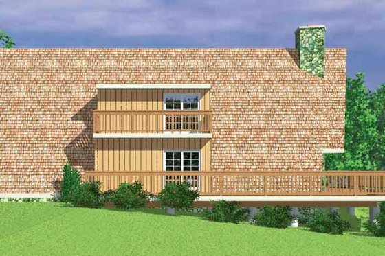 Exterior - Other Elevation House Plan #72-1048 - 3 bed, 2 bath