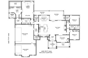 Floor Plan - Main Floor for Country House Plan #932-79 - 3 bed, 2.5 bath