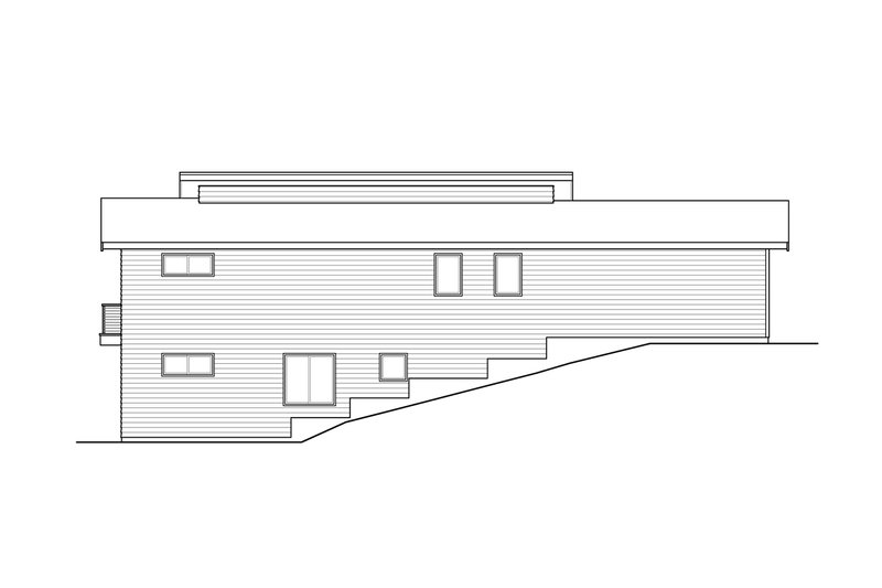 House Design - Exterior - Other Elevation 1 for Contemporary House Plan #124-1287 - 3 bed, 2.5 bath