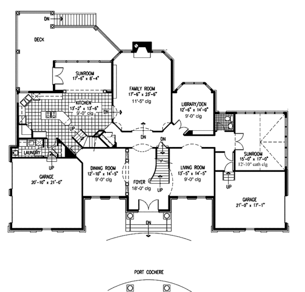 Dream House Plan - Colonial Floor Plan - Main Floor Plan #953-131
