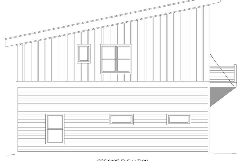 House Blueprint - Exterior - Other Elevation for Modern House Plan #932-649 - 2 bed, 2 bath