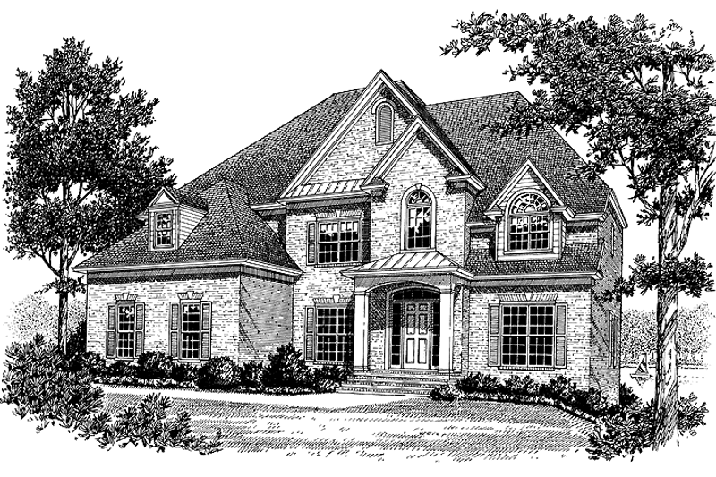 Dream House Plan - Colonial Exterior - Front Elevation Plan #453-361