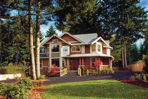 Exterior - Front Elevation 3 for Craftsman House Plan #132-244 - 3 bed, 2.5 bath