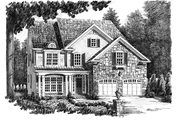 Country Style House Plan - 4 Beds 3 Baths 2450 Sq/Ft Plan #927-647 