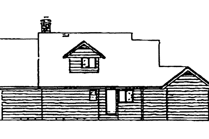 Home Plan - Exterior - Rear Elevation for Craftsman House Plan #47-656 - 3 bed, 2 bath