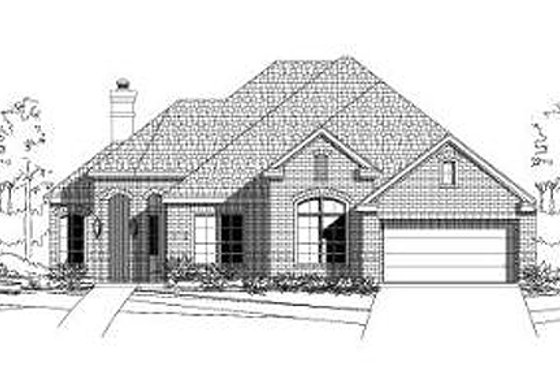 Exterior - Front Elevation for Traditional House Plan #411-440 - 4 bed, 3.5 bath