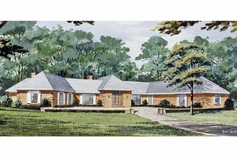 Dream House Plan - Exterior - Front Elevation 3 for European House Plan #314-265 - 5 bed, 6.5 bath