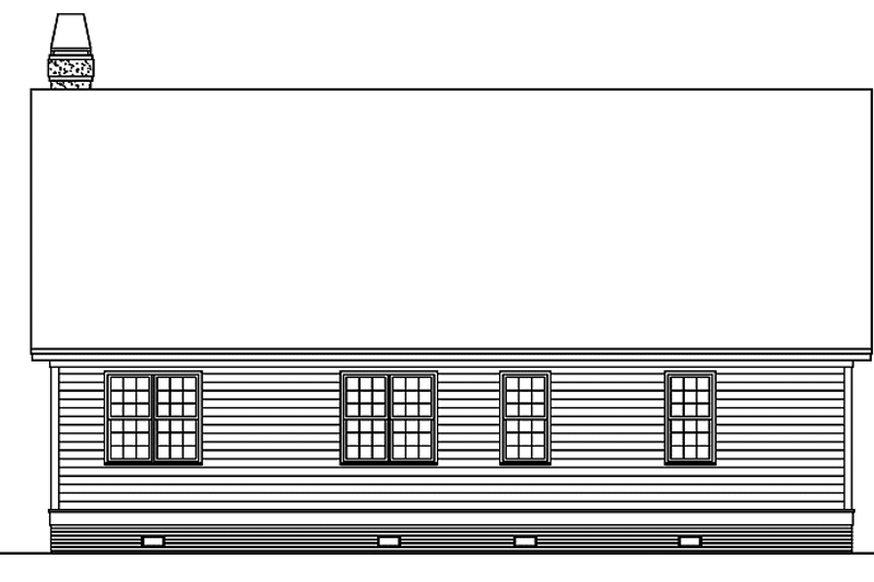 Dream House Plan - Exterior - Rear Elevation 1 for Country House Plan #929-566 - 3 bed, 2 bath