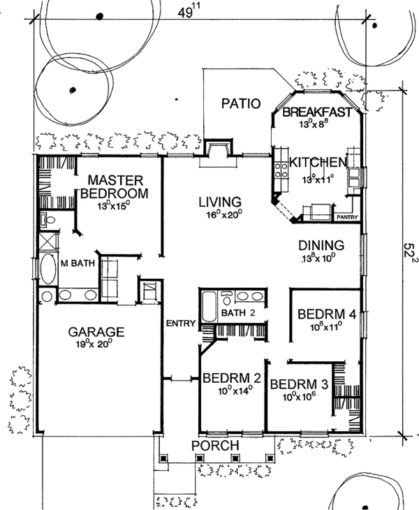 House Blueprint - Classical Floor Plan - Main Floor Plan #472-101