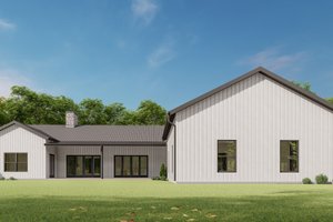 Barndominium Exterior - Front Elevation Plan #1092-42