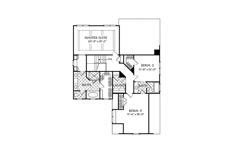 Home Plan - Floor Plan - Upper Floor for Traditional House Plan #927-534 - 4 bed, 3 bath