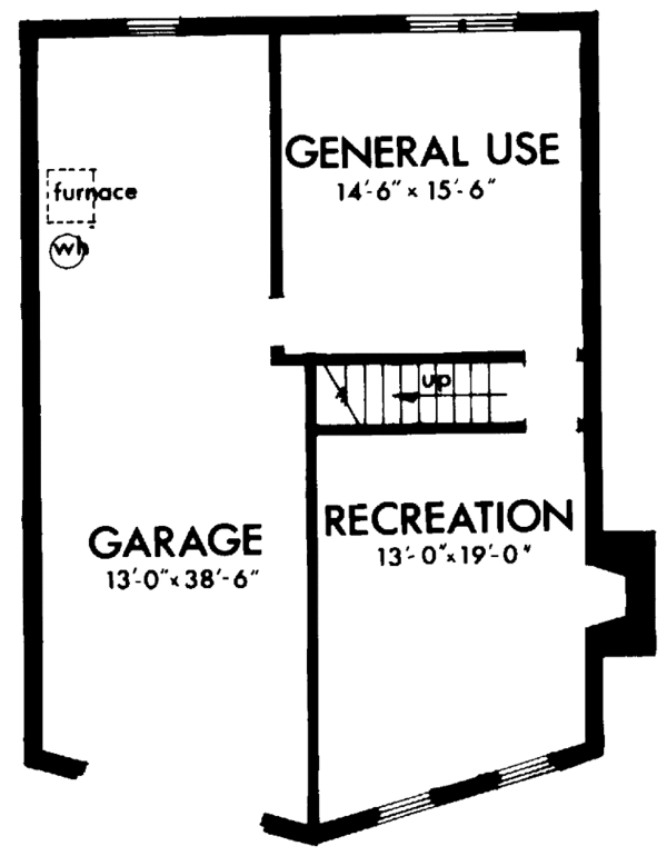 Home Plan - Contemporary Floor Plan - Lower Floor Plan #320-819