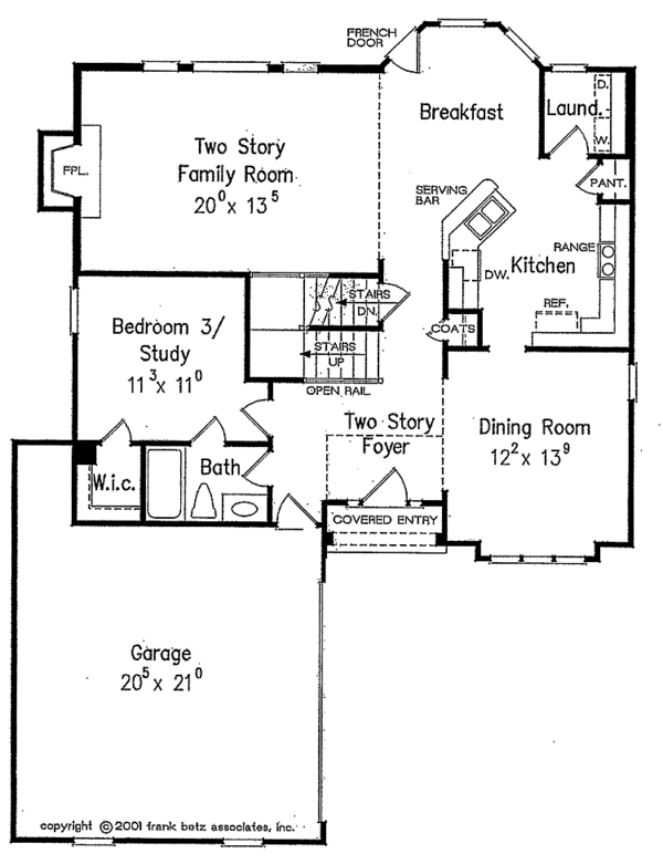 Architectural House Design - Country Floor Plan - Main Floor Plan #927-752