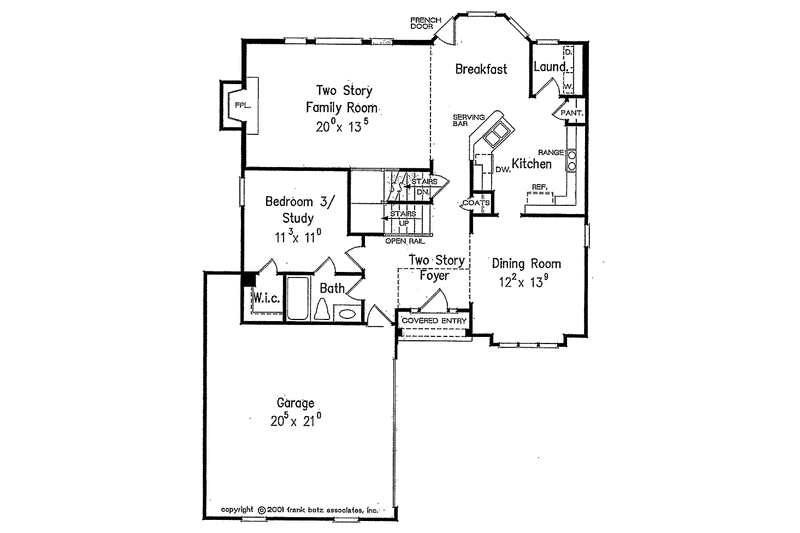 Dream House Plan - Floor Plan - Main Floor for Country House Plan #927-752 - 3 bed, 3 bath