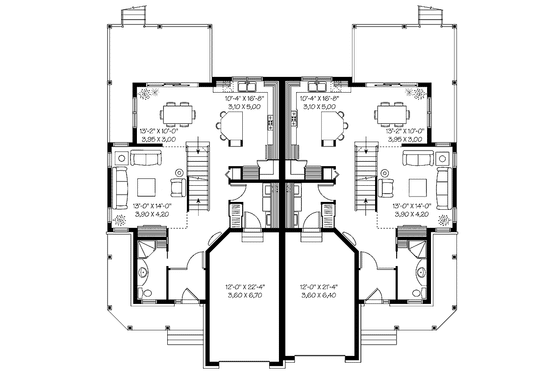 Floor Plan - Main Floor for Country House Plan #23-2355 - 6 bed, 4 bath