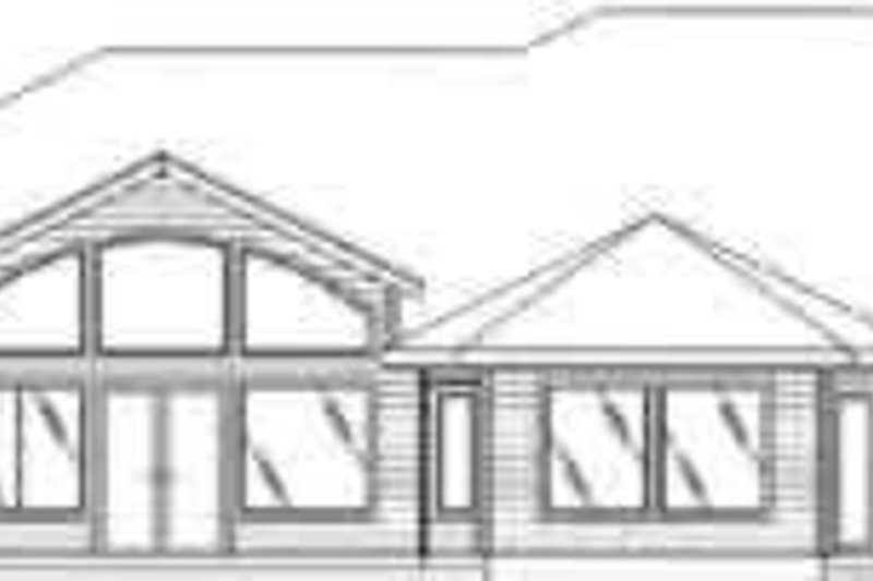 Architectural House Design - Exterior - Rear Elevation for Traditional House Plan #117-278 - 2 bed, 2 bath