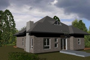 House Blueprint - Cottage Exterior - Front Elevation Plan #535-5