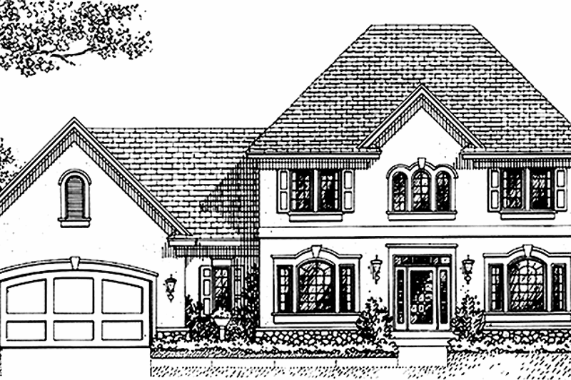 House Plan Design - Traditional Exterior - Front Elevation Plan #51-767